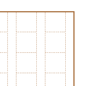 原稿用紙／作文用紙 B5判縦書き 20×10マス 200字 茶色用紙 フリー