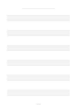 五線紙（五線譜・音楽譜の用紙） 6段 A4 印刷・ダウンロード フリー