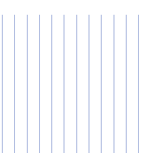 罫線の用紙印刷 縦書き A4 青色 6mm フリー